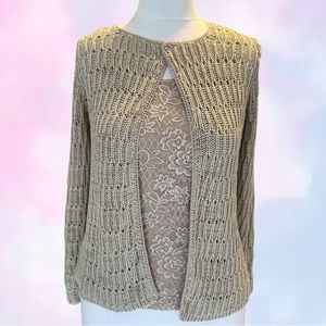 cottagecore crochet cardigan